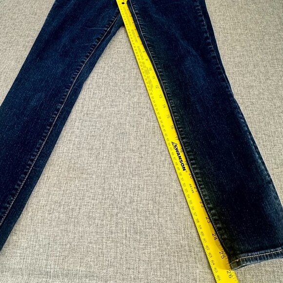 Gap 1960 True‎ Skinny Jeans 27 waist Regular Cotton Blend Low Rise Dark Blue - Picture 8 of 12